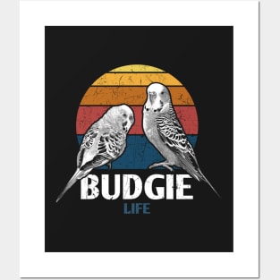 80s Retro Vintage Parrot Parakeet Budgie Life Posters and Art